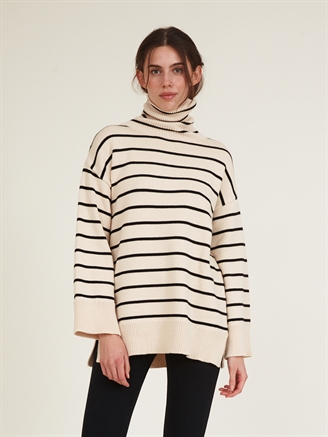 Basic Apparel Winie T-Sweater Birch/Black
